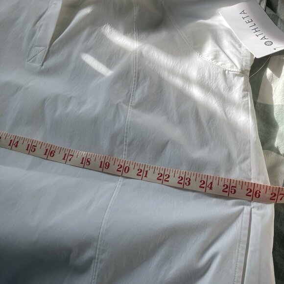 NWT Athleta Performance Poplin Dress Womens XL White Outdoor Running Tennis - Picture 11 of 12